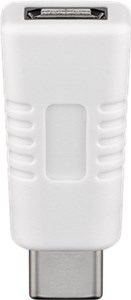 USB-C™ to USB 2.0 Micro-B adapter, white
