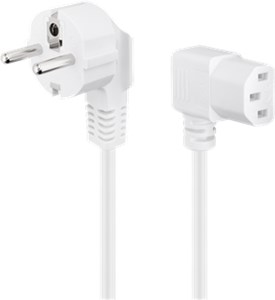 Power cable 2 m, white