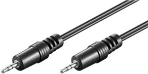 AUX audio connector cable, 2.5 mm stereo