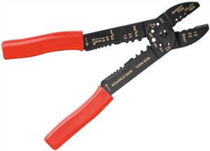 Crimping tool for insulated cable lugs 