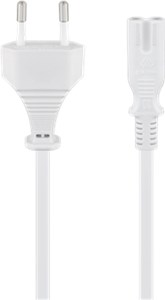 Euro connection cord; 1.5 m, white
