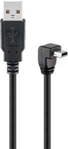 USB 2.0 Hi-Speed cable 90°, Black