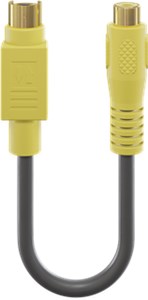 Video cable adapter, S-Video to composite 